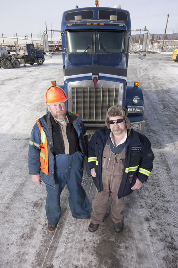 Alex and Hugh of Ice Road Truckers
